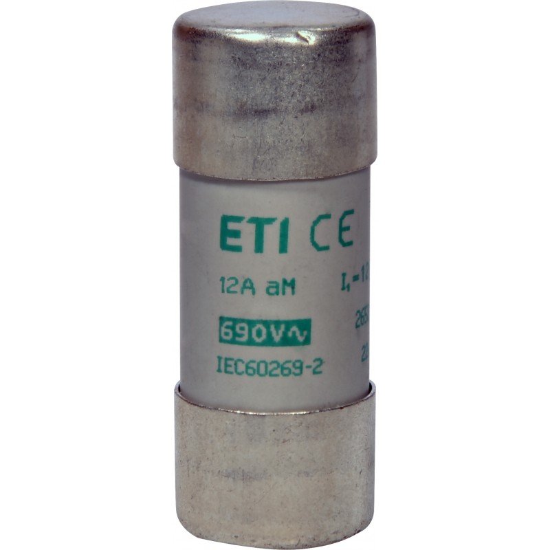 Плавка вставка (запобіжник) CH22x58 aM 12A/690V 002652043