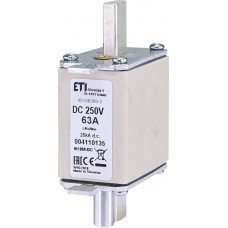 Плавка вставка (запобіжник) NH00/K 63A/250V DC 004110135