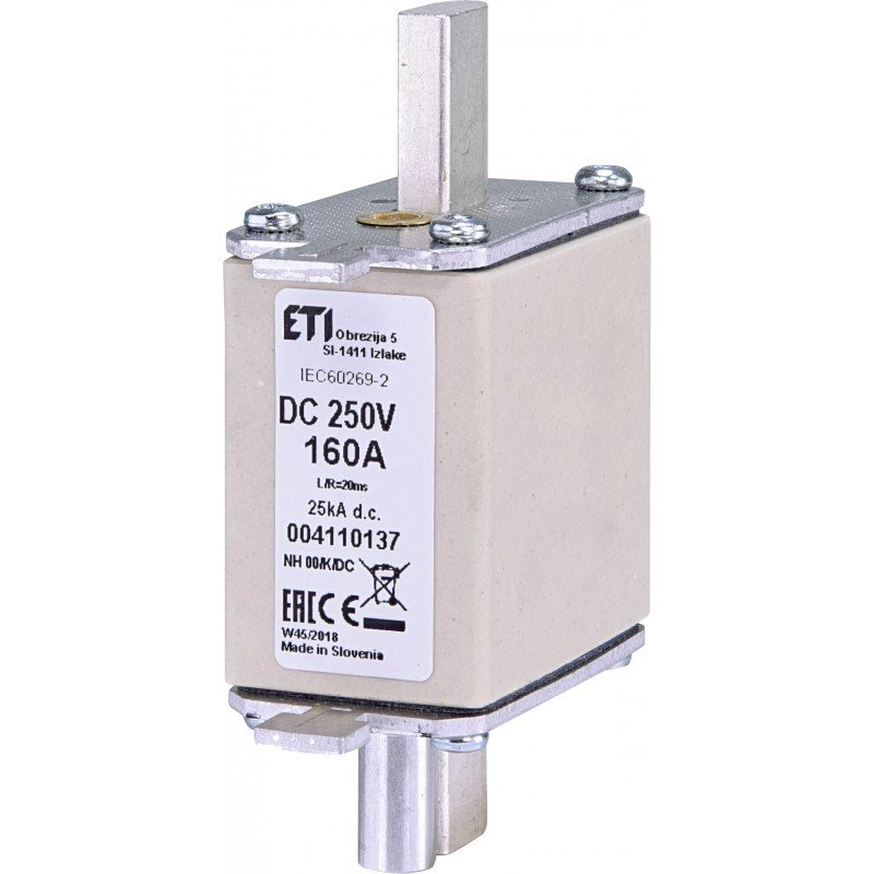 Плавка вставка (запобіжник) NH00/K 100A/250V DC 004110136
