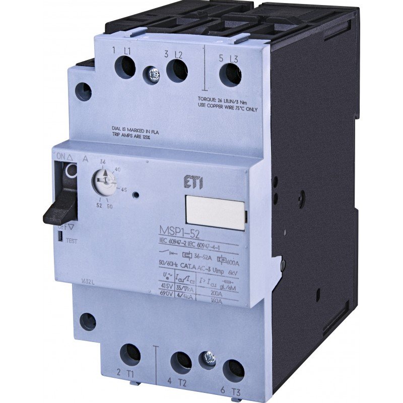 Автомат захисту двигуна MSP1-52 004646630