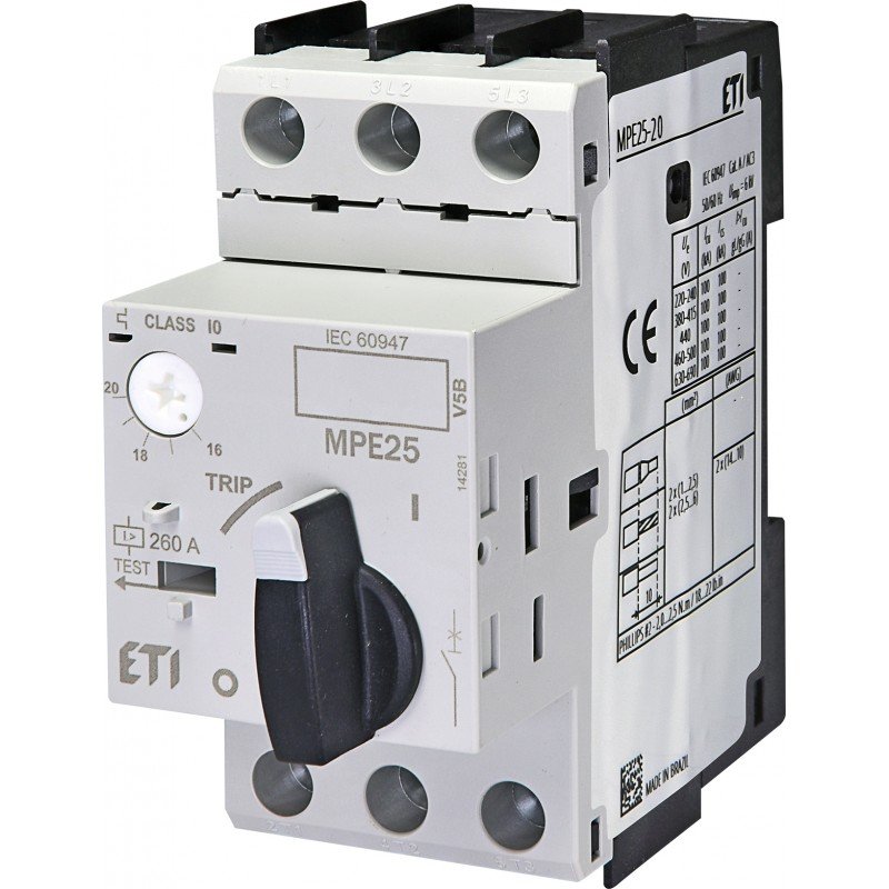 Автомат захисту двигуна MPE25-20 004648012