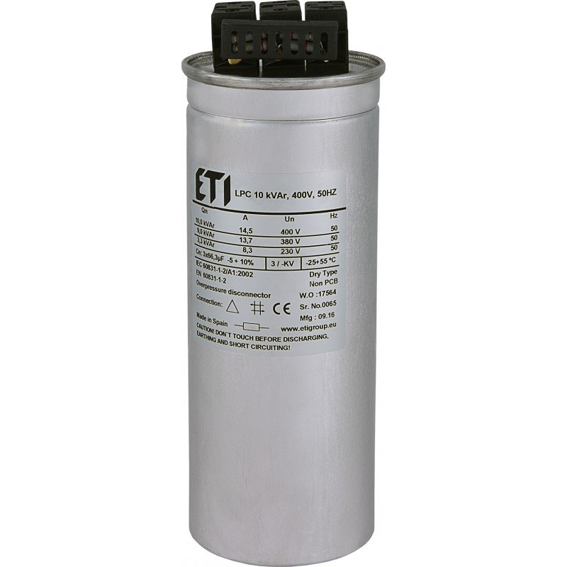 Конденсатор LPC 10 kVAr, 400V, 50HZ 004656750