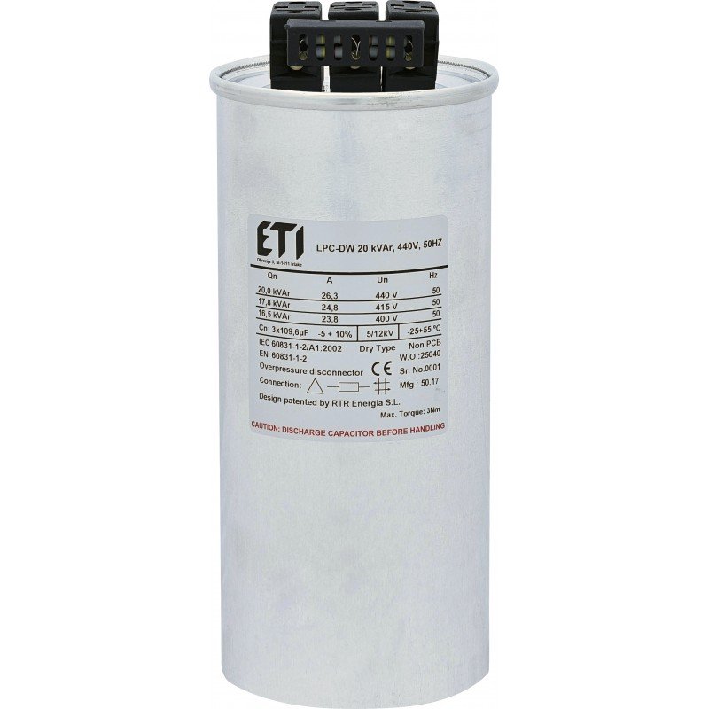 Конденсатор LPC-DW 20 kVAr, 440V, 50HZ 004656862