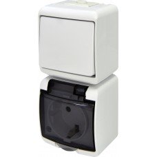 Вимикач з розеткою VRHP-1sd 004668026