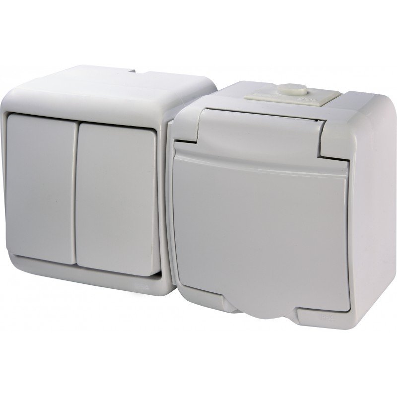 Вимикач з розеткою VRHH-2s 004668033