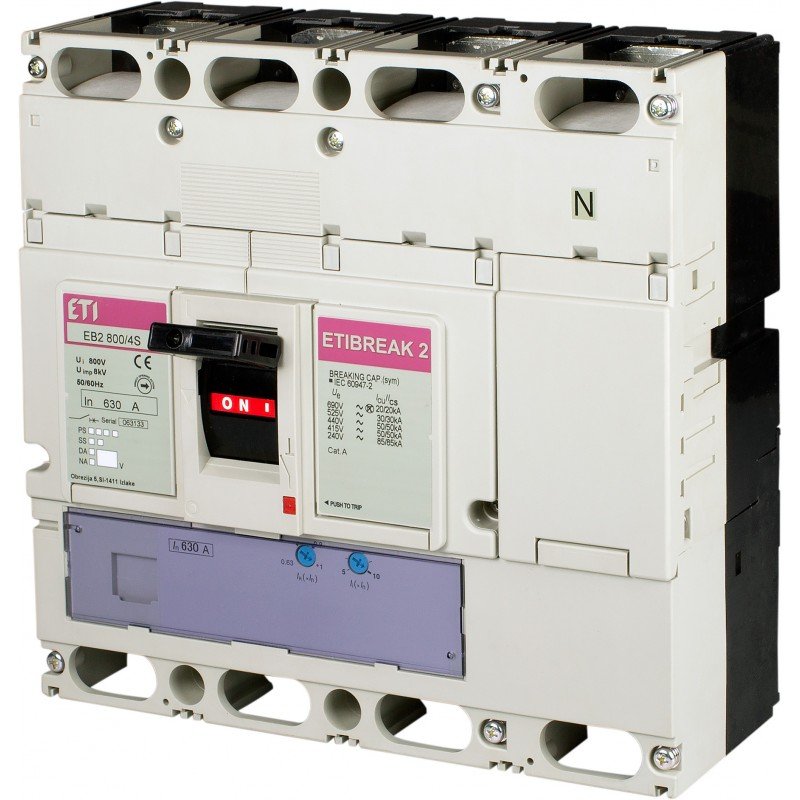 Промисл. автоматичн. вимикач EB2 800/4L 630A 4p 004672152