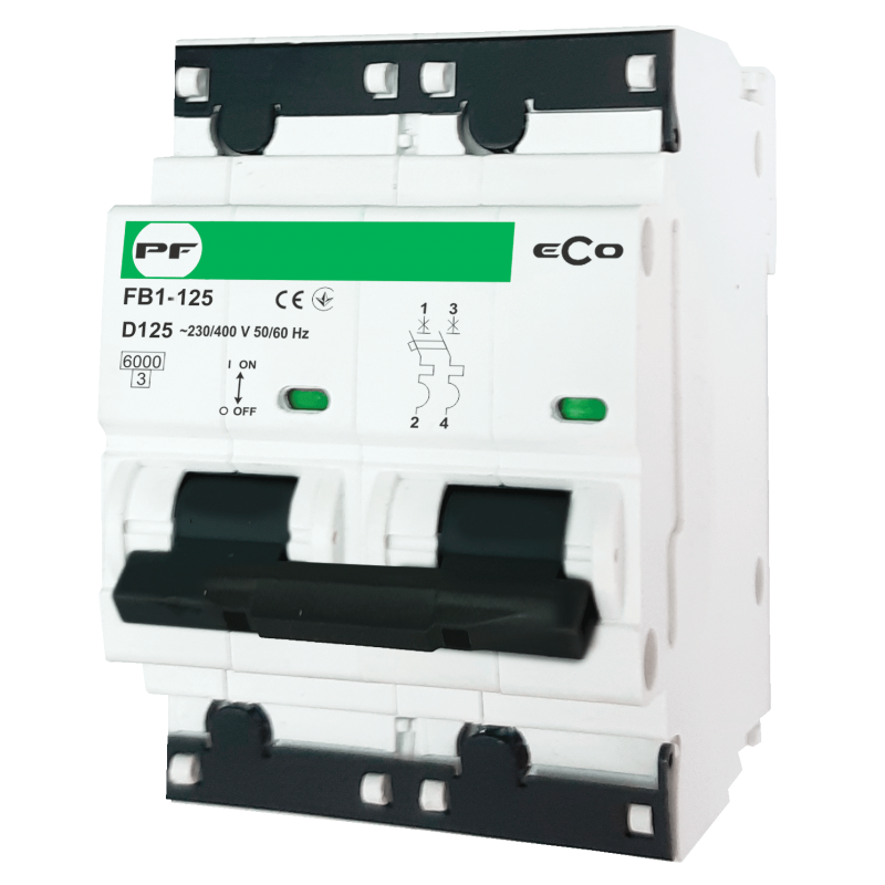 Автоматичний вимикач FB1-125 2P D 125A 10kA ECO