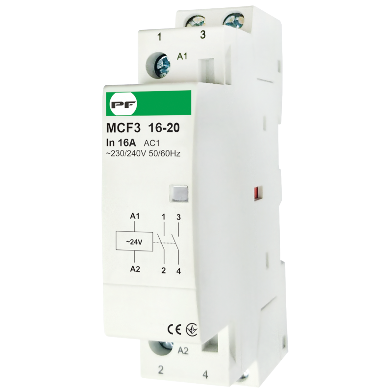 Магнітний пускач MCF3 16A 2NO 24V