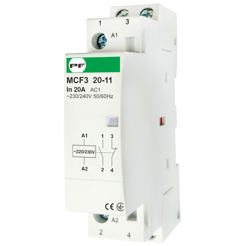 Магнітний пускач MCF3 20A 1NО 1NC 230V