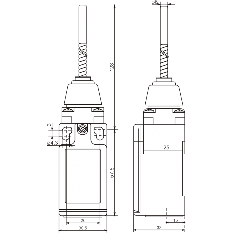 Вимикач шляховий FLS15M413P66