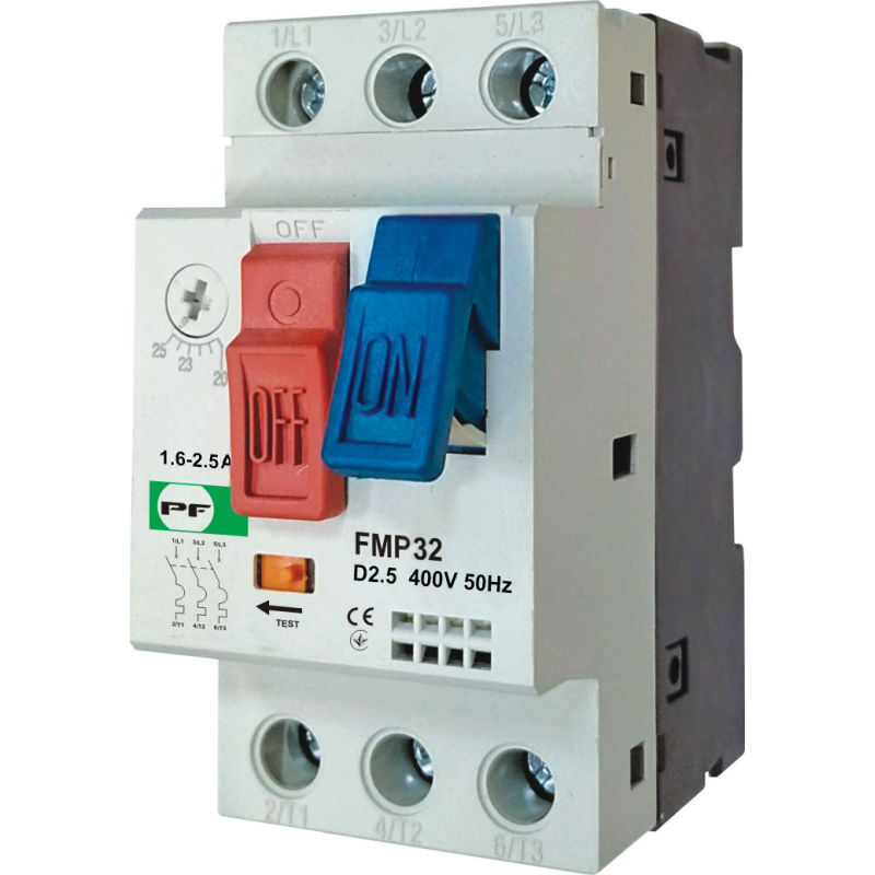 Автоматичний вимикач захисту двигуна FMP 1.6-2.5A