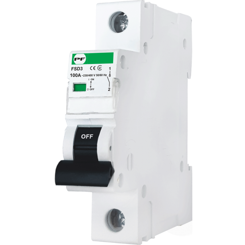 Вимикач силовий FSD3 1P 100A