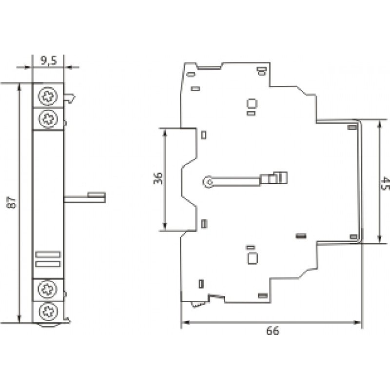 Контакт додатковий (боковий) F/ACs-1-20 до FMP32 2NO