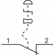 Вимикач кнопковий металевий FP4-BS142 1NC (червоний)