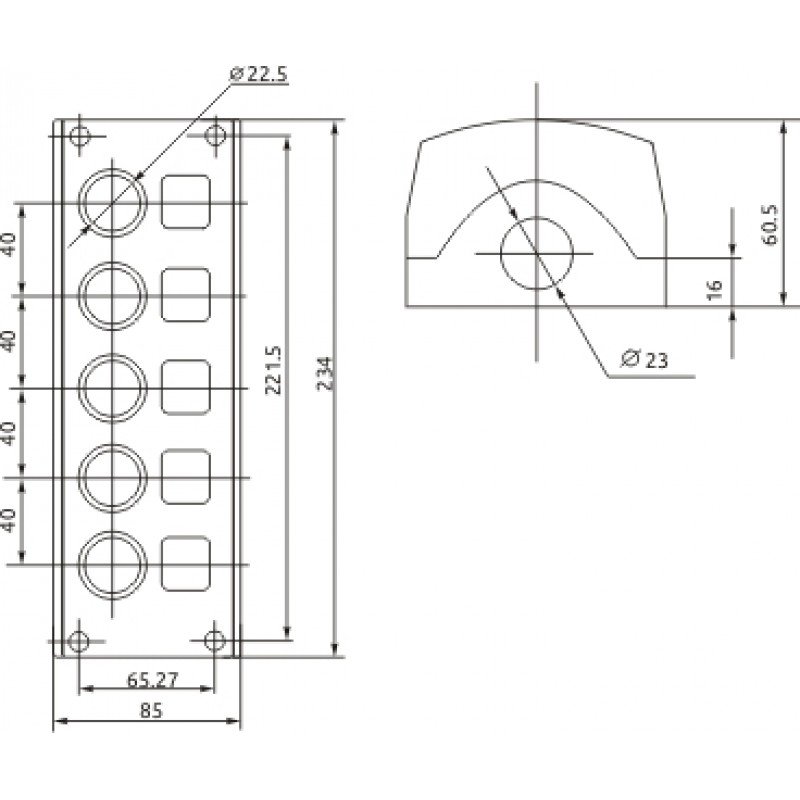 Корпус BOXP2-5 IP54