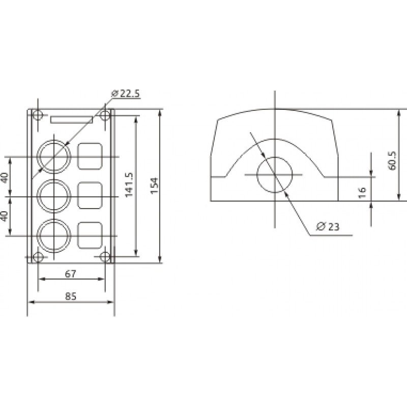 Корпус BOXP2-3 IP54