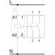 Контакт додатковий MF/AX 2NO для MCF3