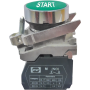 Вимикач кнопковий металевий FP4-BA4331 1NО (START, зелений)
