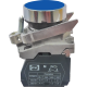 Вимикач кнопковий металевий FP4-BA61 1NO (блакитний)
