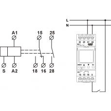 Цифрове багатофункціональне реле часу FRT14 62 24-240VAC/DC,50/60HZ