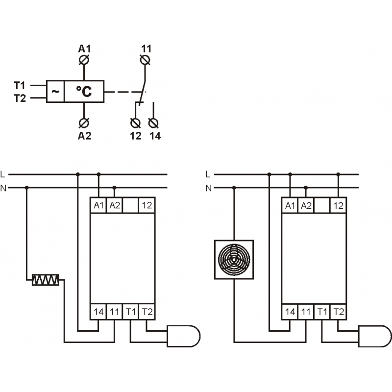Реле контролю температури FRT11 24-240VAC/DC,50/60HZ