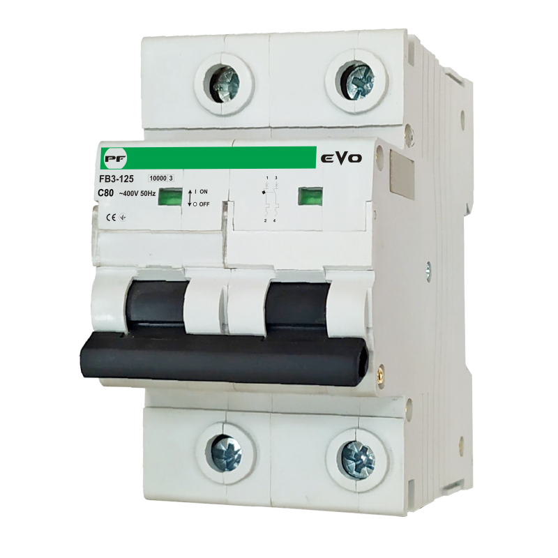 Автоматичний вимикач FB3-125 2P C 80A 15kA EVO