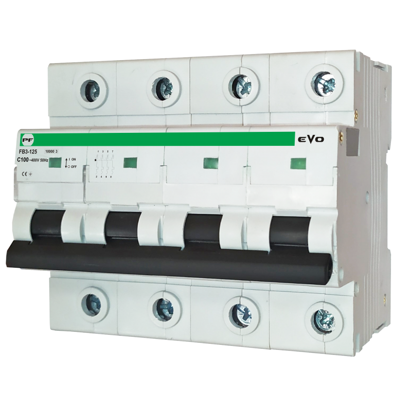 Автоматичний вимикач FB3-125 4P C 100A 15kA EVO