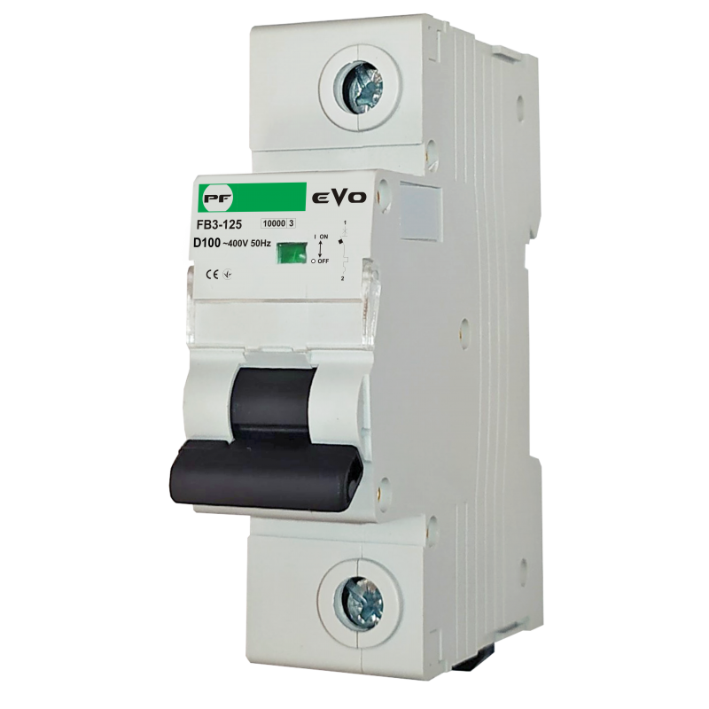 Автоматичний вимикач FB3-125 1P D 100A 15kA EVO