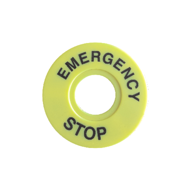 Інформаційна бірка аварійний стоп FPES