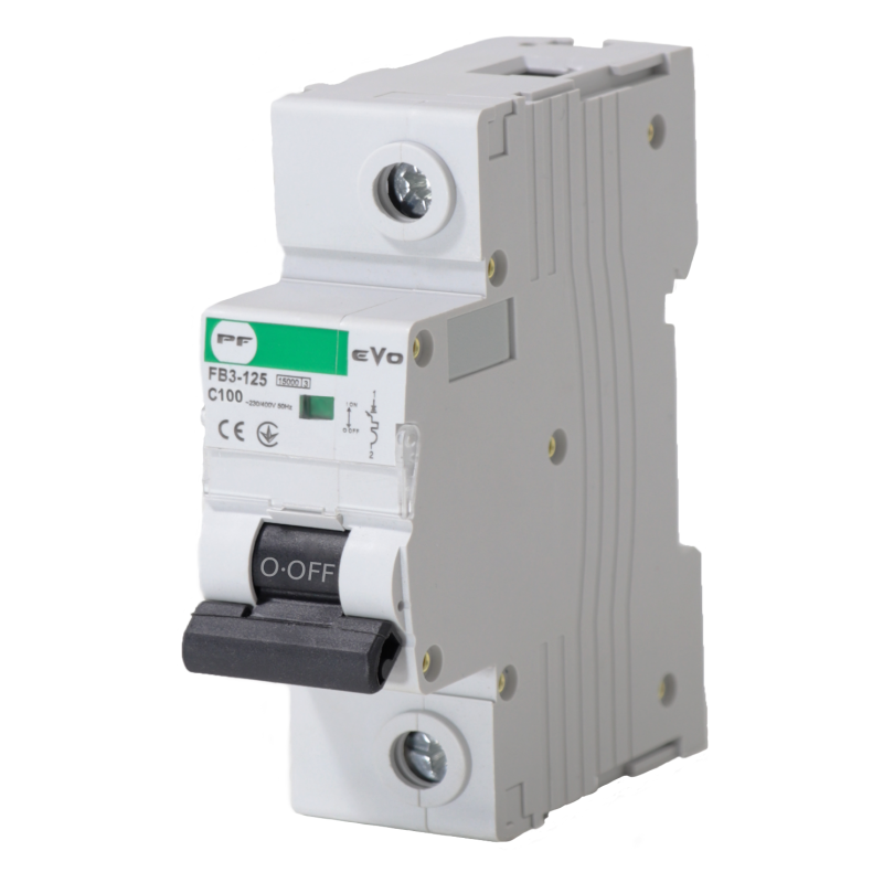 Автоматичний вимикач FB3-125 1P C 100A 15kA EVO