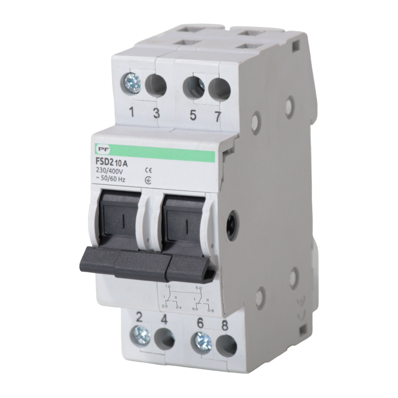Перемикач навантаження FSD2 2P 10A 1-0-2