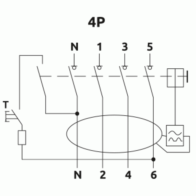 Реле захисного відключення FPR-A 63А/0,3А 4Р А