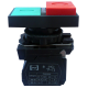 Вимикач кнопковий пластиковий FP5-AL8425 1NO 1NC (зел-червон)