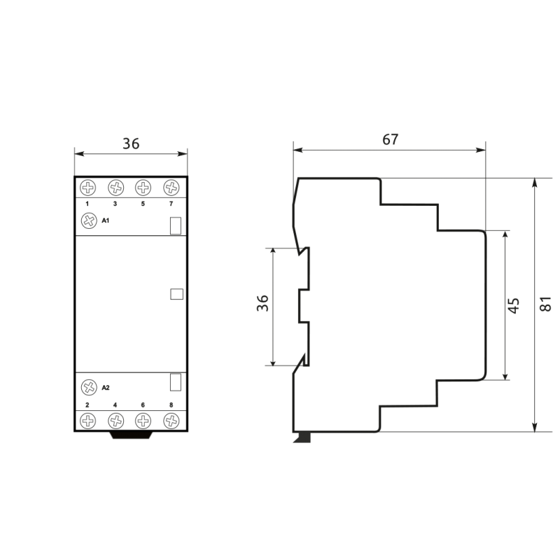 Магнітний пускач MCF3 25A 3NO 1NC 230V