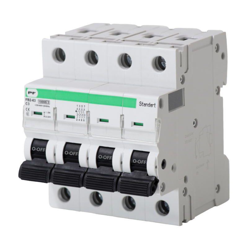Автоматичний вимикач FB2-63 4P C 3A 10kA STANDART