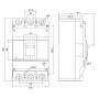 Автоматичний вимикач з терморегулюванням FMC3S 3P 100A 50kA