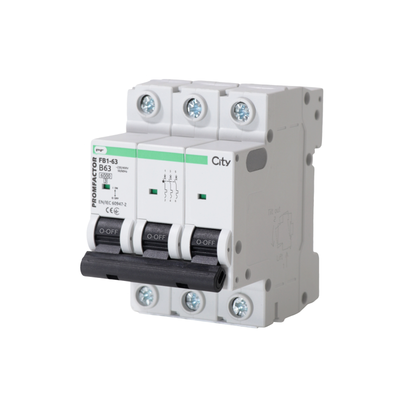 Автоматичний вимикач FB1-63 3P B 63A 6kA CITY