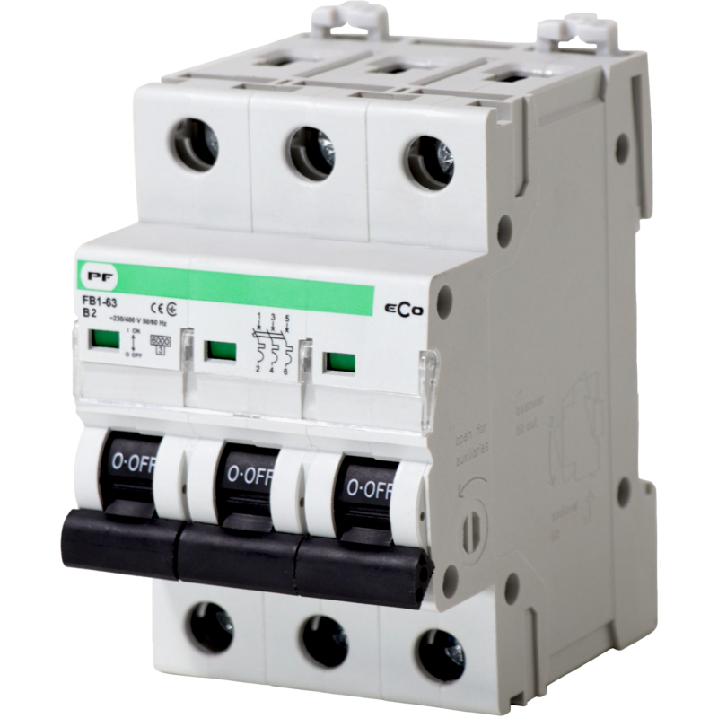 Автоматичний вимикач FB1-63 3P B 2A 6kA ECO