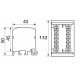 Шина нульова в корпусі BTF215 2P 125A 2x15 690V