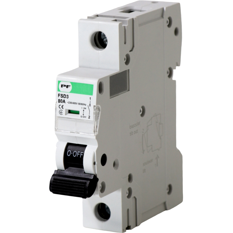 Вимикач силовий FSD3 1P 80A
