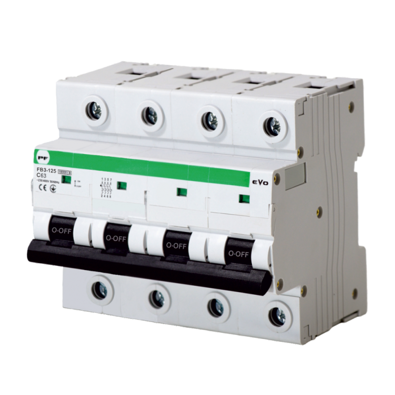 Автоматичний вимикач FB3-125 4P C 63A 15kA EVO