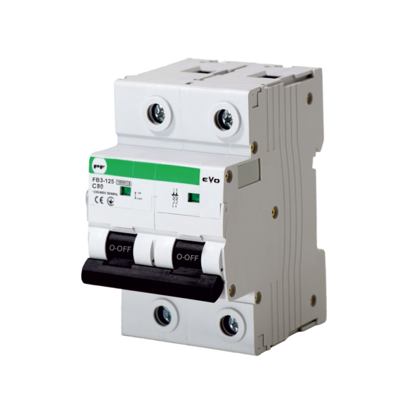 Автоматичний вимикач FB3-125 2P C 80A 15kA EVO