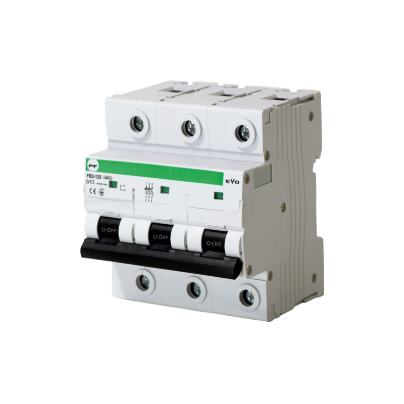 Автоматичний вимикач FB3-125 3P D 63A 15kA EVO