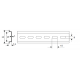DIN-рейка FD 35x7.5 (1mm) з перфорацією 6x15 (300mm)