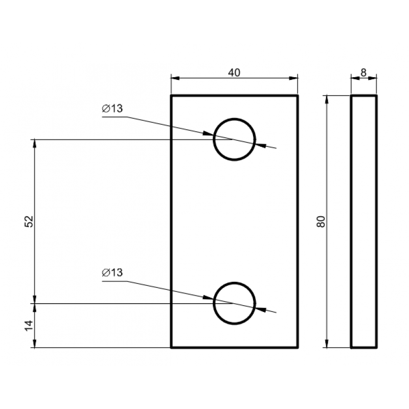 Шини перехідні 3/5 (3 шт.) пряма до FMC5