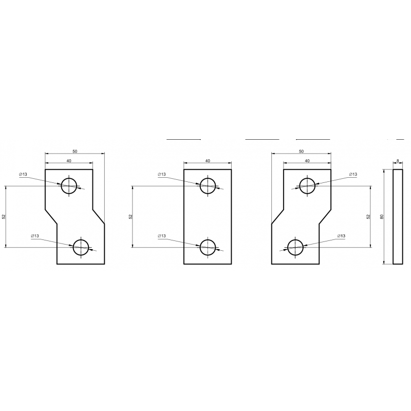 Шини перехідні 3/5 (3 шт.) розширювальна до FMC5
