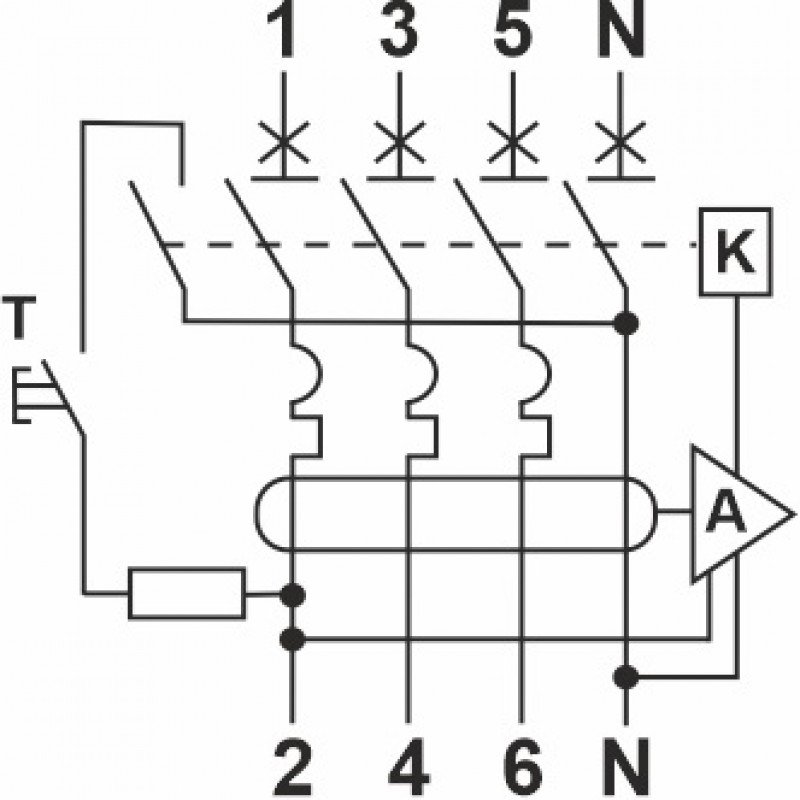 Автомат захисного відключення FAP1-AC "C" 10А/0,03A 4P 6кА