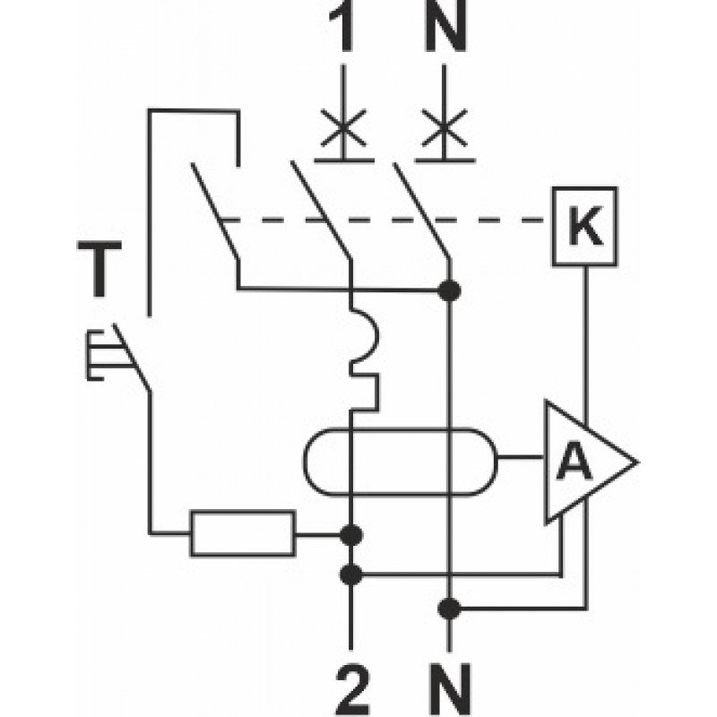 Автомат захисного відключення FAP1-AC "C" 10А/0,03A 2P 6кА