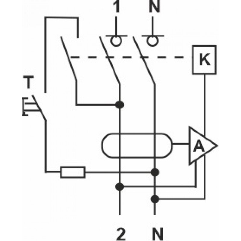 Реле захисного відключення FPR1-AC 16А/0,03A 2P АС 6kA