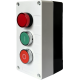 Тримісний пост керування FP4-BOX3W12 з кнопками «I-START/0-STOP» та індикатором 230V